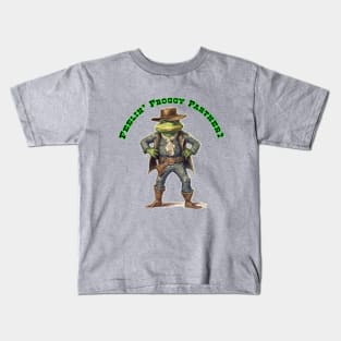 Cowboy Frog Kids T-Shirt